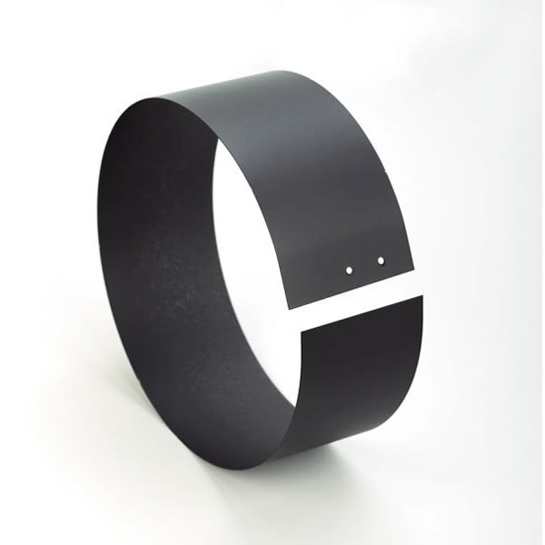 6" Selkirk Black DSP Double-Wall Finishing Band