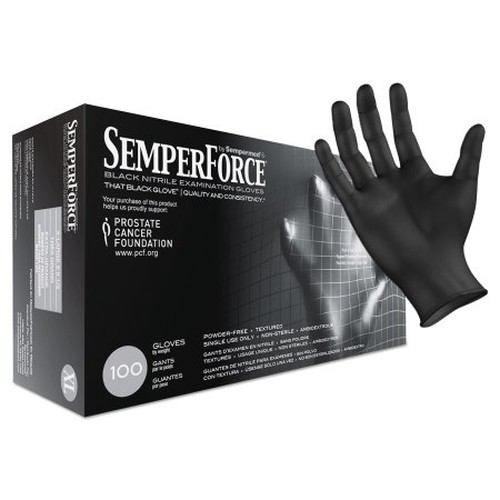 SemperForce Gloves, Black, X-Large, 1000/Case