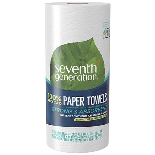 100% Recycled Paper Towel Rolls, 2-Ply, 11 x 5.4 Sheets, 156 Sheets/RL, 24 RL/CT
