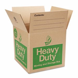 Heavy-Duty Moving/Storage Boxes, 16l x 16w x 15h, Brown