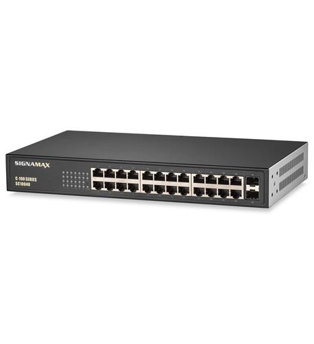 C-100 24 Port Gigabit Switch with 2 SFPP