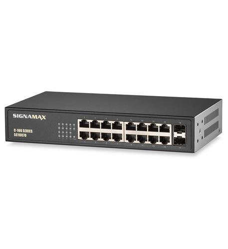 C-100 16 Port Gigabit Switch with 2 SFPP