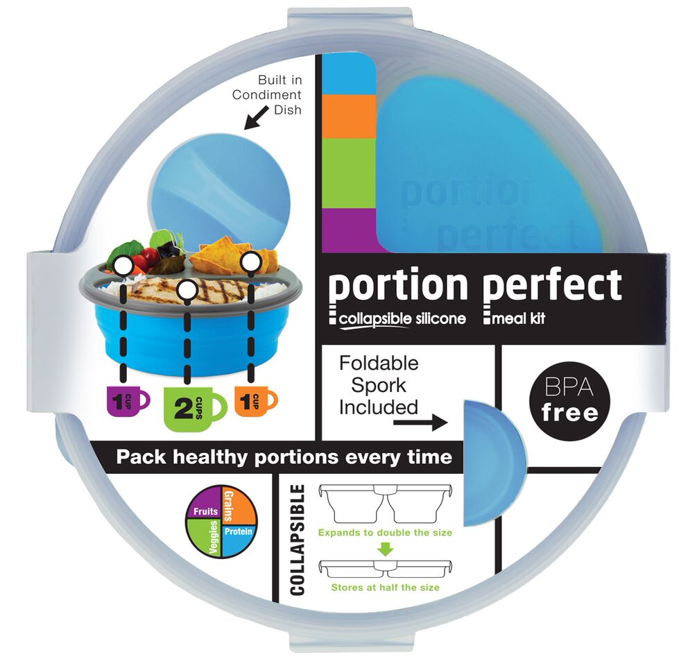 Smart Planet PP1LPRB Blue Perfect Portions Round Meal Kit