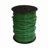 10 Gauge Green 500 Feet Thermoplastic High Heat Resistant Nylon Coated Solid Wire