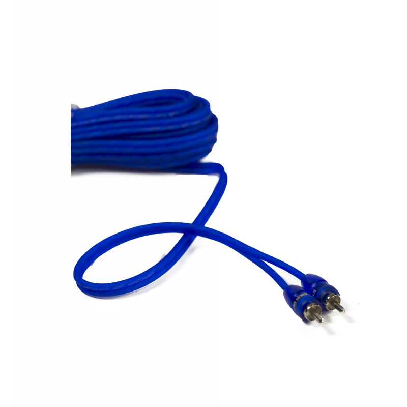 Stinger 6Ft Blue Comp Series Twisted RCA