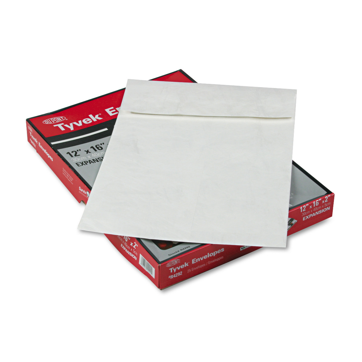 Quality Park Tyvek Plain Expansion Envelopes - Expansion - 12" Width x 16" Length - 2" Gusset - 14 lb - Self-sealing - Tyvek - 2