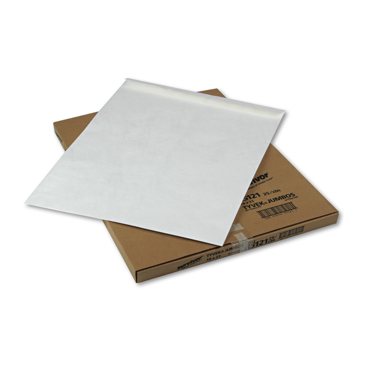 Quality Park Tyvek Jumbo Survivor Envelopes - Catalog - 18" Width x 23" Length - 18 lb - Self-sealing - Tyvek - 25 / Box - White