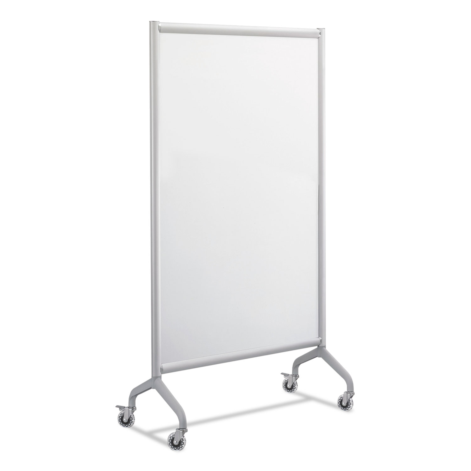 Rumba Full Panel Whiteboard Collaboration Screen, 36w x 16d x 66h, White/Gray