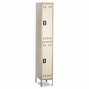 Double-Tier Locker, 12w x 18d x 78h, Two-Tone Tan