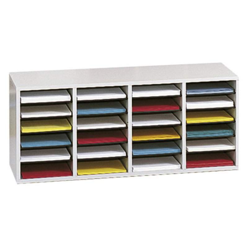 Safco Adjustable Shelves Literature Organizers - 24 Compartment(s) - Compartment Size 2.50" x 9" x 11.50" - 16.4" Height x 39.4"