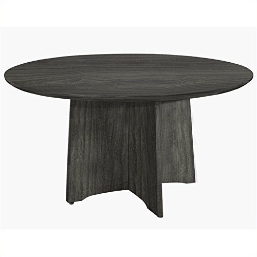 Medina Laminate Conference Table, 48 Diameter x 29 1/2h, Gray Steel