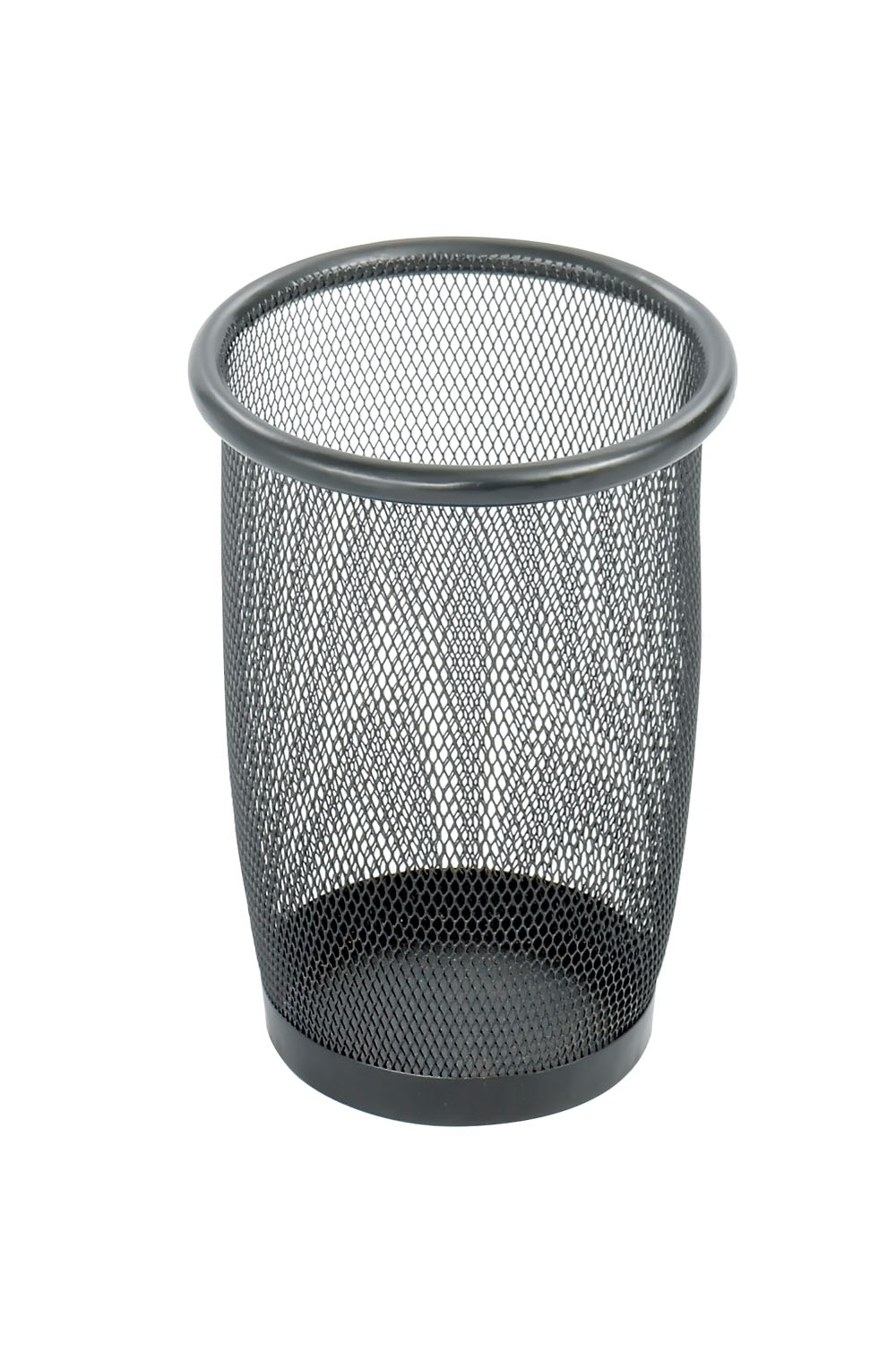 Round Mesh Wastebaskets - 3 quart Capacity - Round - 7.50" Opening Diameter - 9" Height - Steel