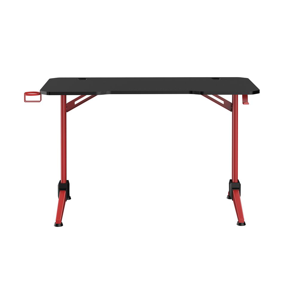 Ultimate Computer Gaming Desk, 47.2W x 23.6D x 29.5H - Red