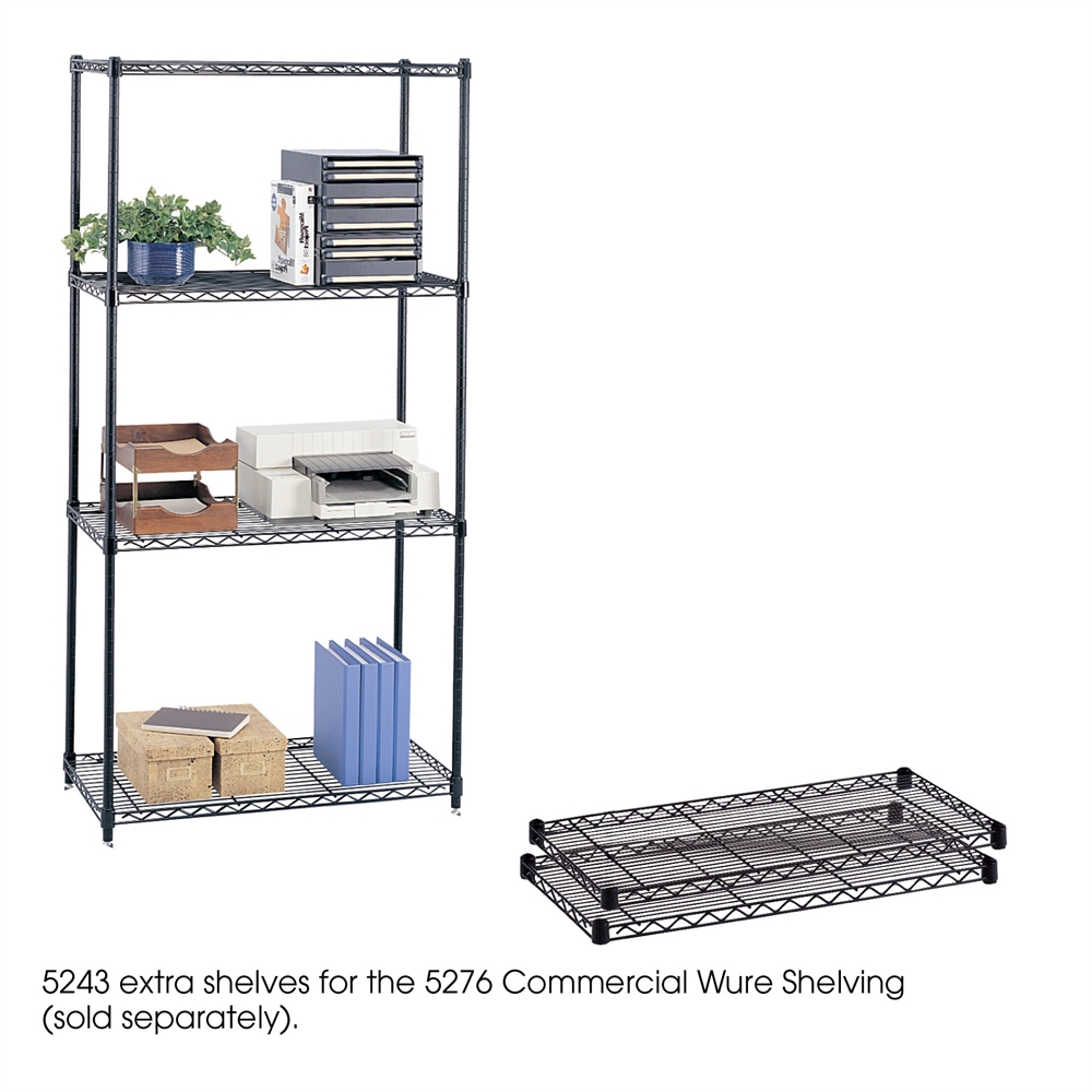 Commercial Extra Shelf Pack, 36 x 18" Black