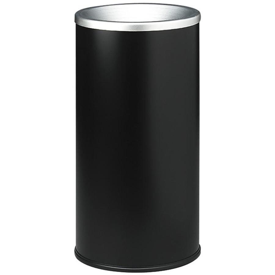 Safco Sand Fill Ash Urns - Round - 10" Opening Diameter - 20" Height - Steel - Black - 1 Each