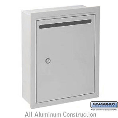 Letter Box (Includes Commercial Lock) - Standard - Recessed Mounted - Aluminum - Private Access