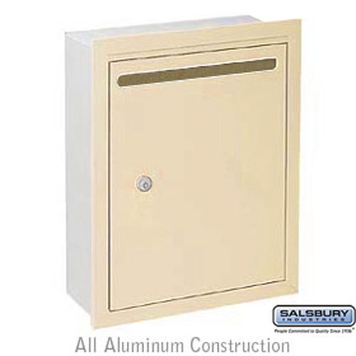 Letter Box (Includes Commercial Lock) - Standard - Recessed Mounted - Sandstone - Private Access