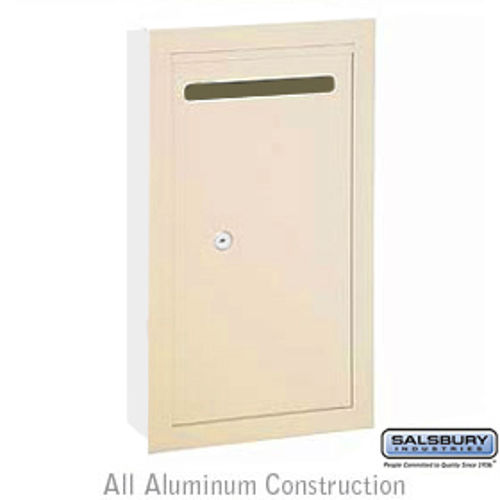 Letter Box (Includes Commercial Lock) - Slim - Recessed Mounted - Sandstone - Private Access