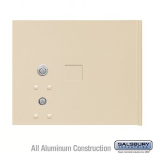 Replacement Parcel Locker Door and Tenant Lock - for Cluster Box Unit - Small Parcel Locker - with (3) Keys - Sandstone