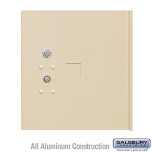 Replacement Parcel Locker Door and Tenant Lock - for Cluster Box Unit - Large Parcel Locker - with (3) Keys - Sandstone