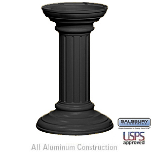 Regency Decorative Pedestal Cover - Tall - Black