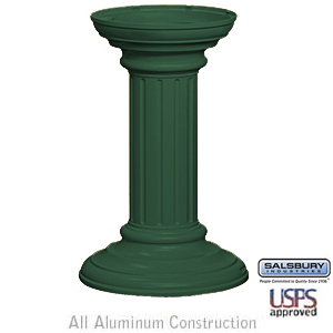 Regency Decorative Pedestal Cover - Tall - Green