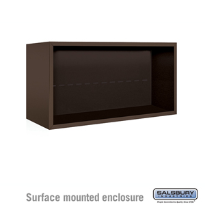 Surface Mounted Enclosure - for 3704 Double Column Unit - Bronze