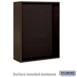 Surface Mounted Enclosure - for 3710 Double Column Unit - Bronze