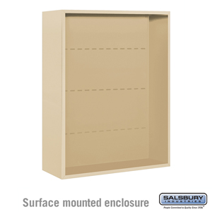 Surface Mounted Enclosure - for 3710 Double Column Unit - Sandstone