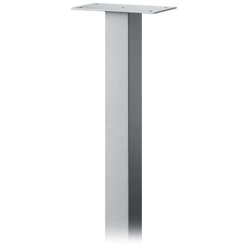 Standard Pedestal - In-Ground Mounted - for Roadside Mailbox, Mail Chest & Mail Package Drop - Silve