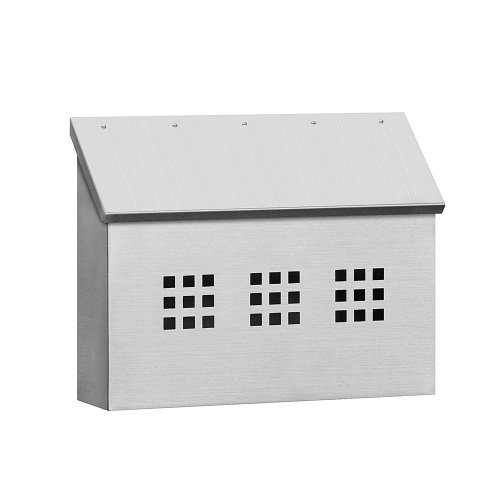 Stainless Steel Mailbox - Decorative - Horizontal Style