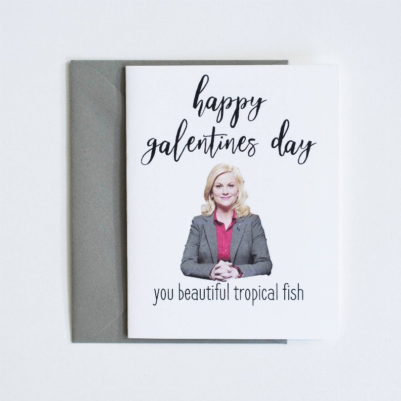 Happy Galentines Day You Beautiful Tropical Fish  Card