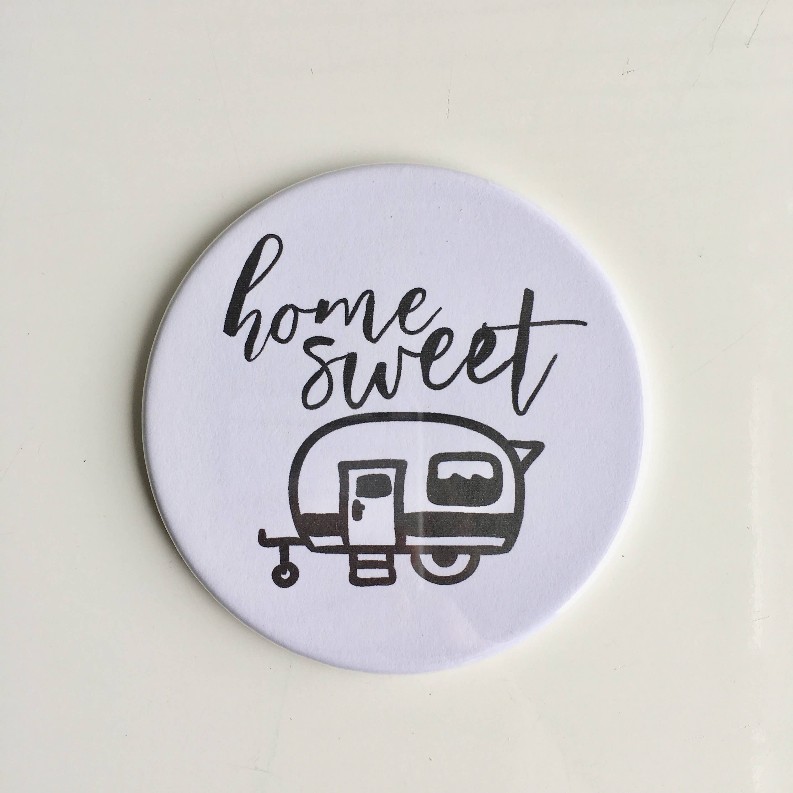 Home Sweet Camper Circle Magnet