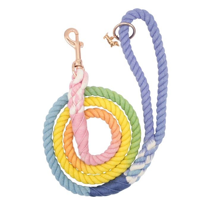 Rope Leash  5 Feet Multi  sprinkles