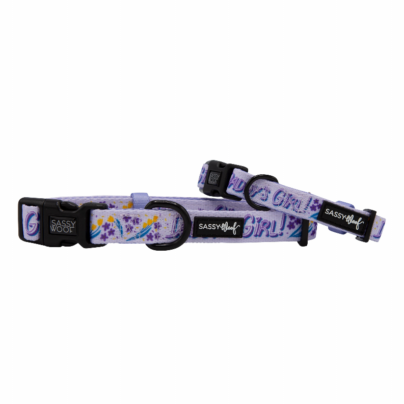 Sassy Woof Dog Collars - Medium Daddy's Girl