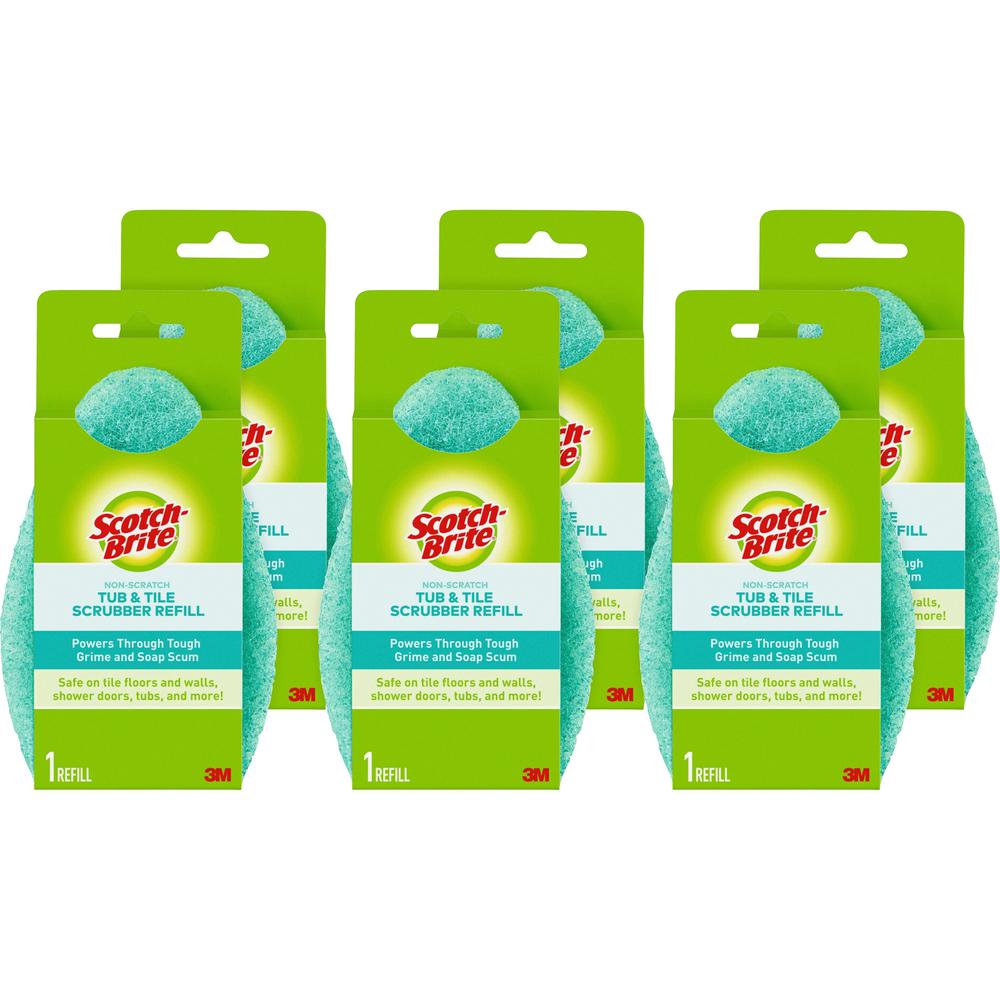 Scotch-Brite Bath Scrubber Refills - 6 / Carton