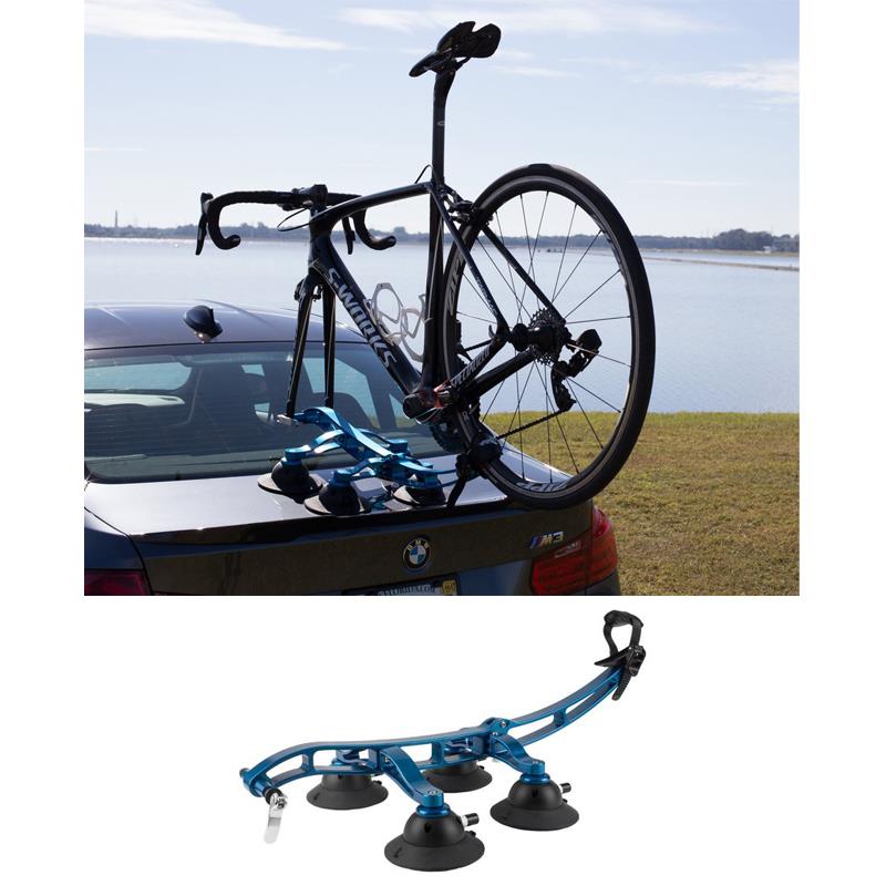 Komodo 1-bike fork-mount rack f/convertibles & sports cars w/front wheel mount