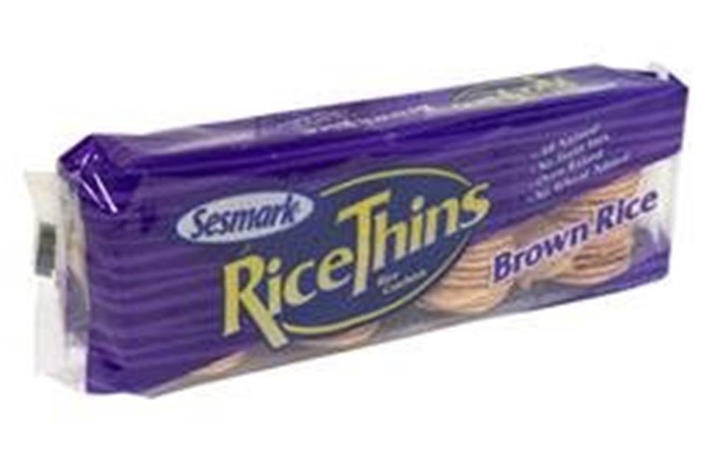 Sesmark Foods Brown Rice Rice Thins (12x3.5 Oz)