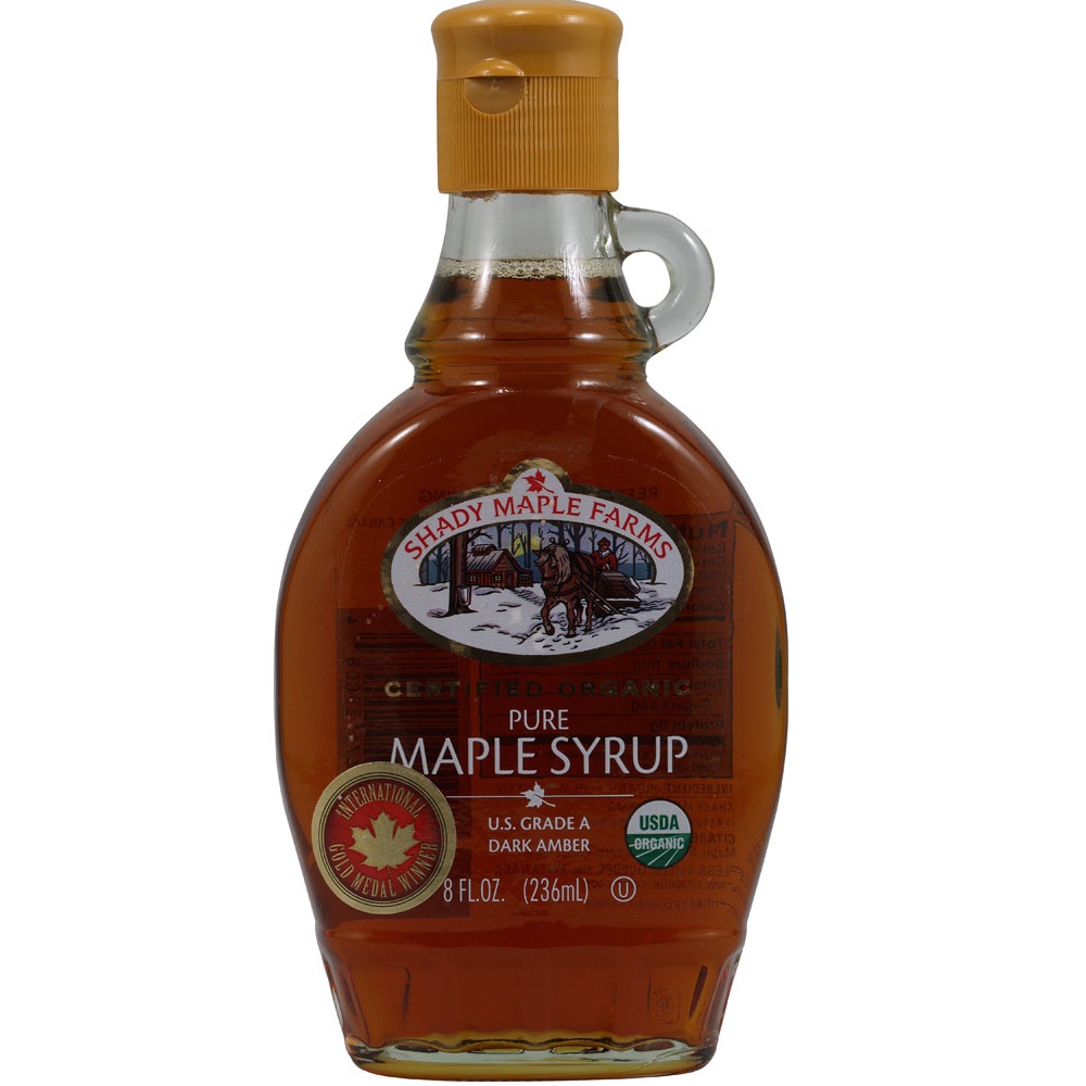 Shady Maple Farms Grade a Dark Maple Syrup Glass (12x12.7 Oz)