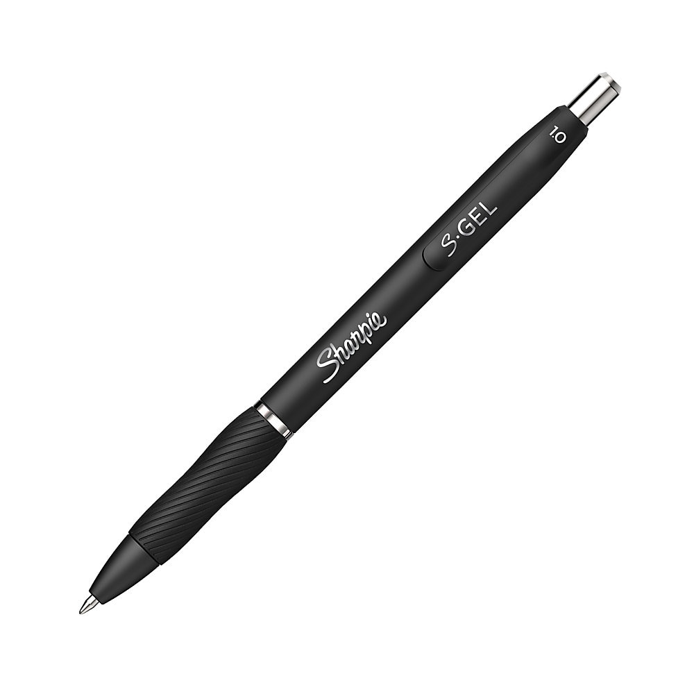 Sharpie S-Gel Pens - 1 mm Pen Point Size - Retractable - Black Gel-based Ink - 36 / Box