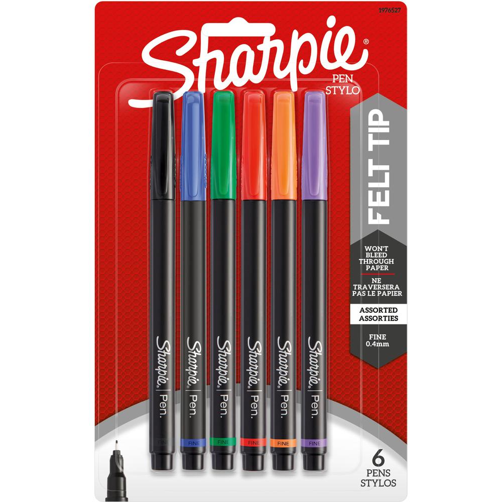 Sharpie Fine Point Pens - Fine Pen Point - Assorted - 12 / Bundle