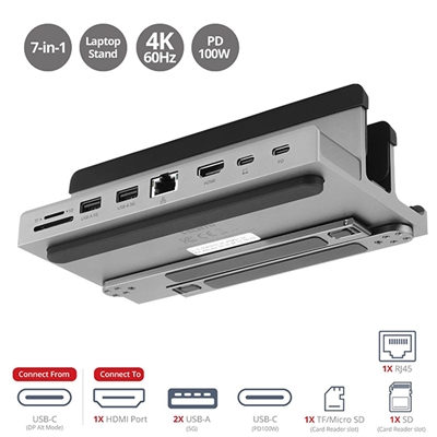 SIIG USB-CDockingw/LaptopStand