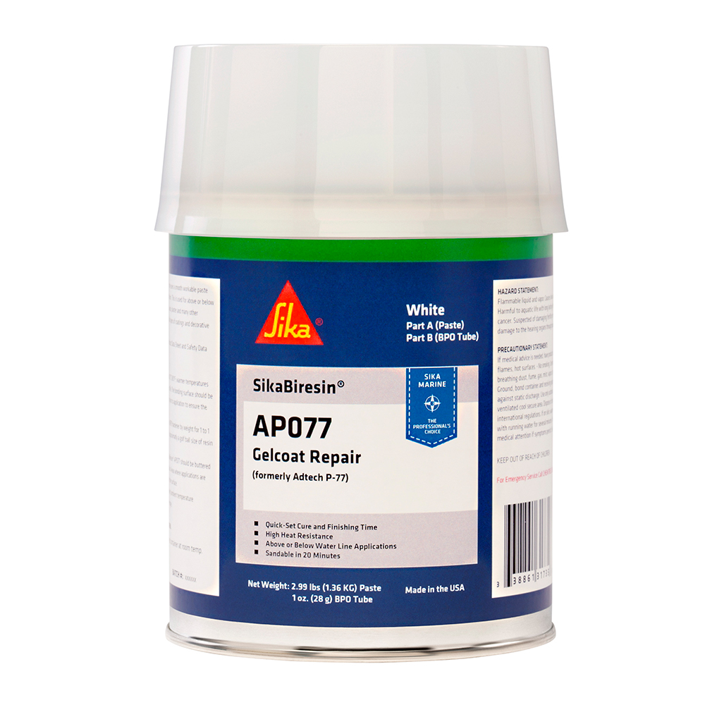 Sika SikaBiresin AP077 + BPO Cream Hardener - White - Quart