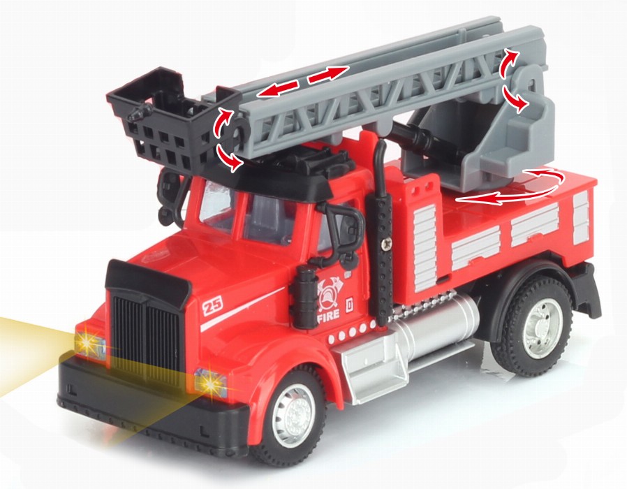 2.4G 1:64 scale RC fire Truck with lights and sound