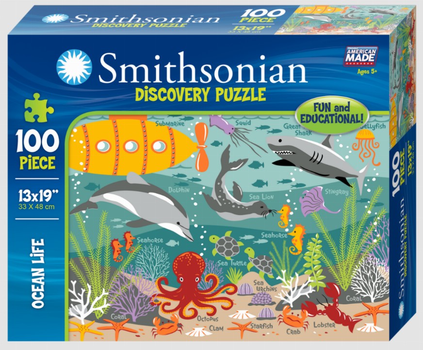 Smithsonian Discovery Puzzle - 13x19 Ocean Life