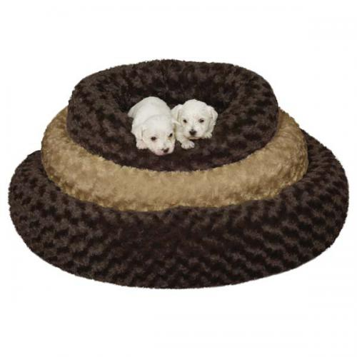 Slumber Pet Swirl Plush Donut Bed