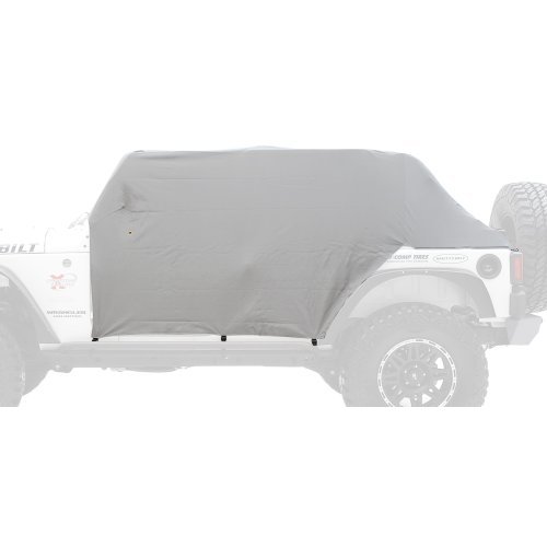 87-91 WRANGLER (YJ/TJ/LJ) CAB COVER W/DOOR FLAP - WATER RESISTANT - GRAY