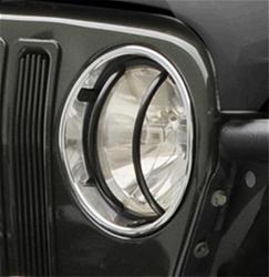07-18 WRANGLER (JK) COMPLETE EURO KIT - INCL; TURN SIGNAL, HEADLIGHT, AND SIDE MARKER GUARDS - BLACK