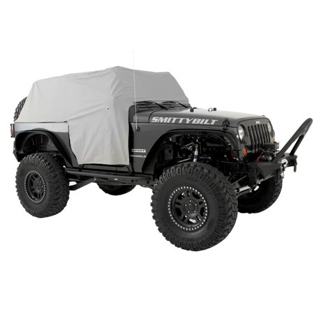 07-18 WRANGLER (JK) - 2 DOOR CAB COVER W/DOOR FLAP - WATER RESISTANT - GRAY