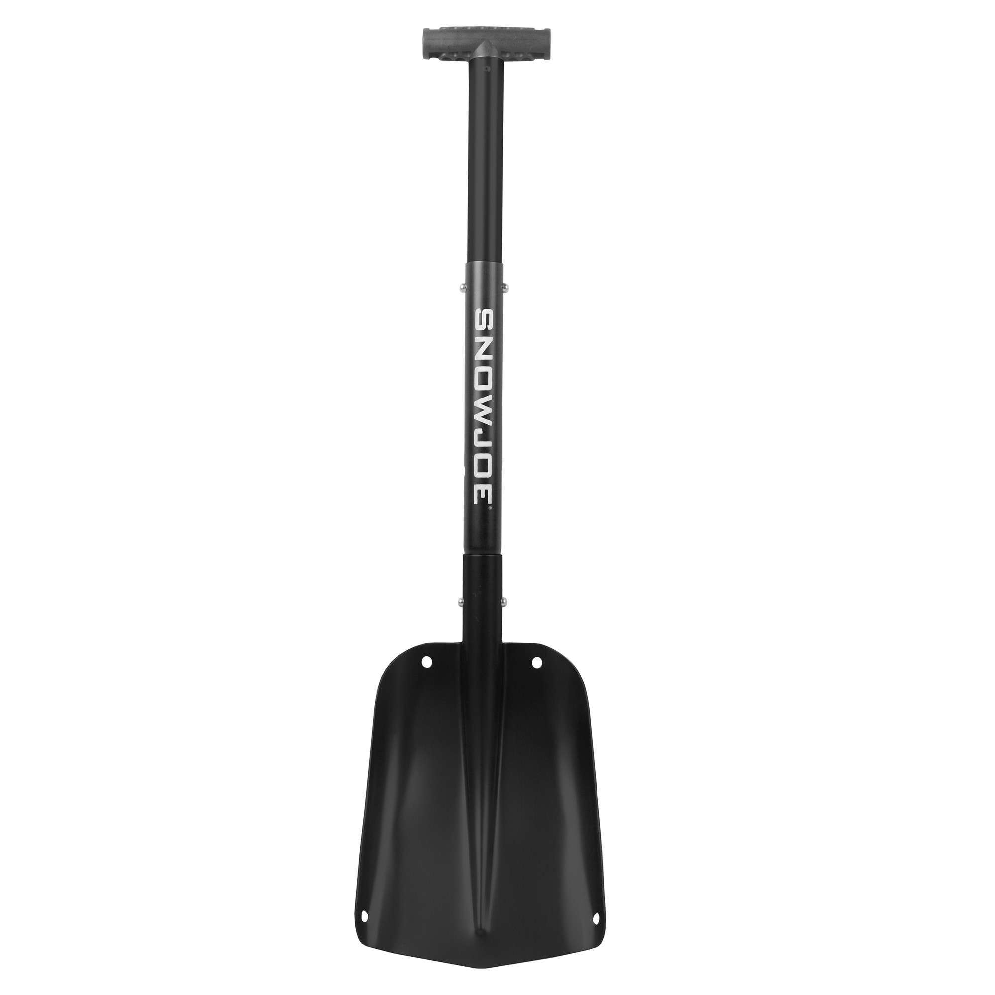 Snow Joe ATJ401M-BLK Compact Utility Shovel | 32-Inch | Aluminum | 3-Piece Smart Lock